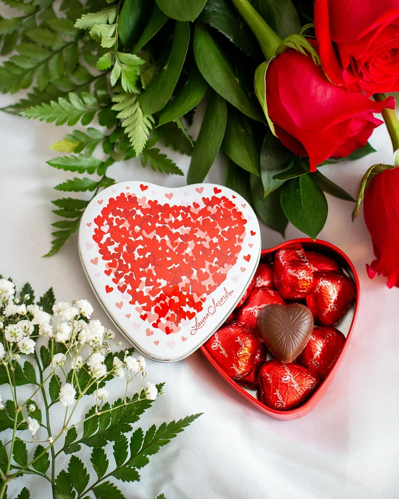 Tin Heart Box with Milk Chocolate Hearts 98 g [92336]