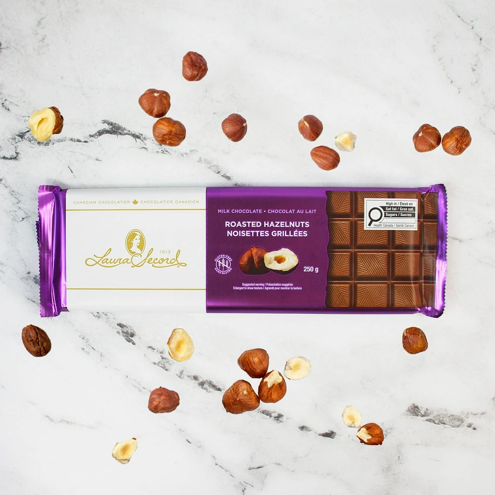 Milk Chocolate & Roasted Hazelnut Bar 250 g [87228]