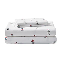 Eddie Bauer Ski Slope Flannel Sheet Set