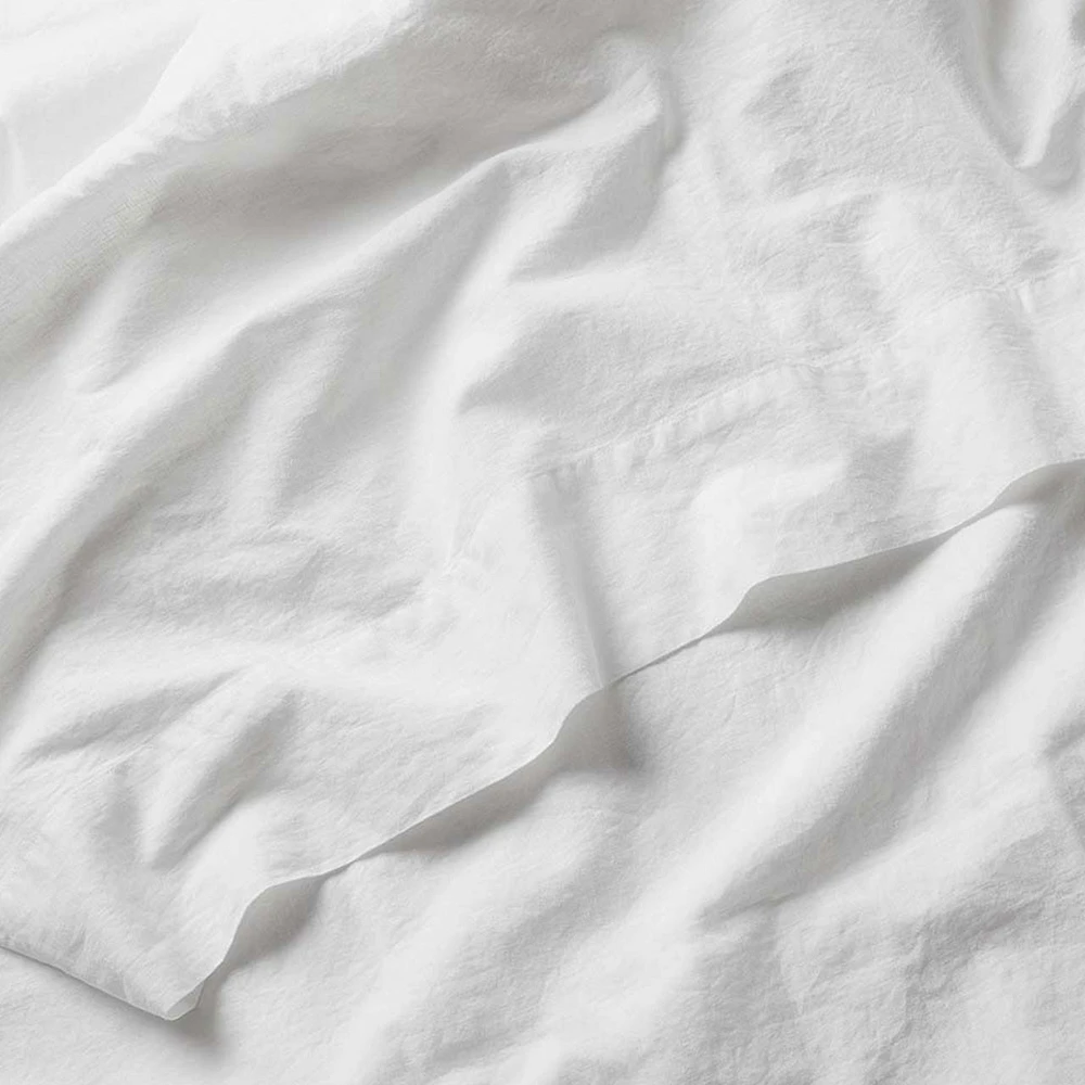 Silk & Snow Linen Duvet Cover Set