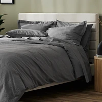 Silk & Snow Linen Duvet Cover Set