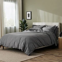 Silk & Snow Linen Duvet Cover Set