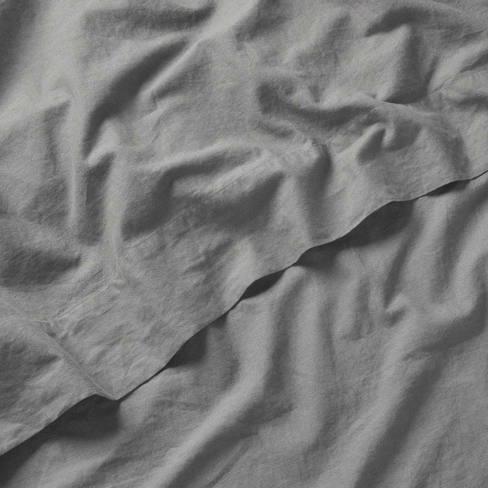 Silk & Snow Linen Duvet Cover Set