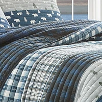 Eddie Bauer Blue Creek Plaid Quilt Set