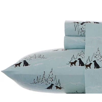 Eddie Bauer Dog Friends Flannel Sheet Set