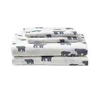 Eddie Bauer Bear Family Flannel Sheet Set