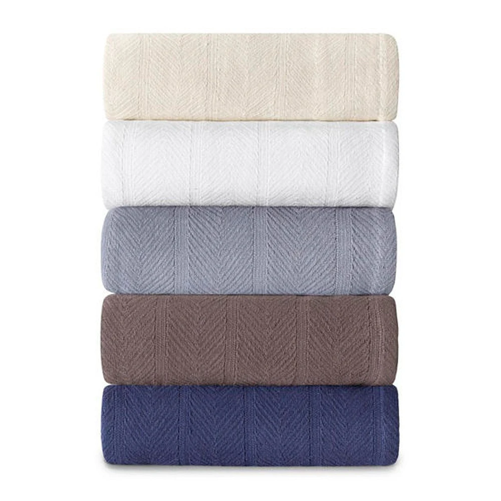 Eddie Bauer Herringbone Cotton Blanket