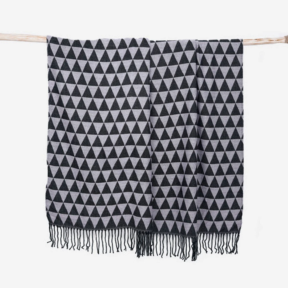 PÜR Cabana Cotton Patterned Throw