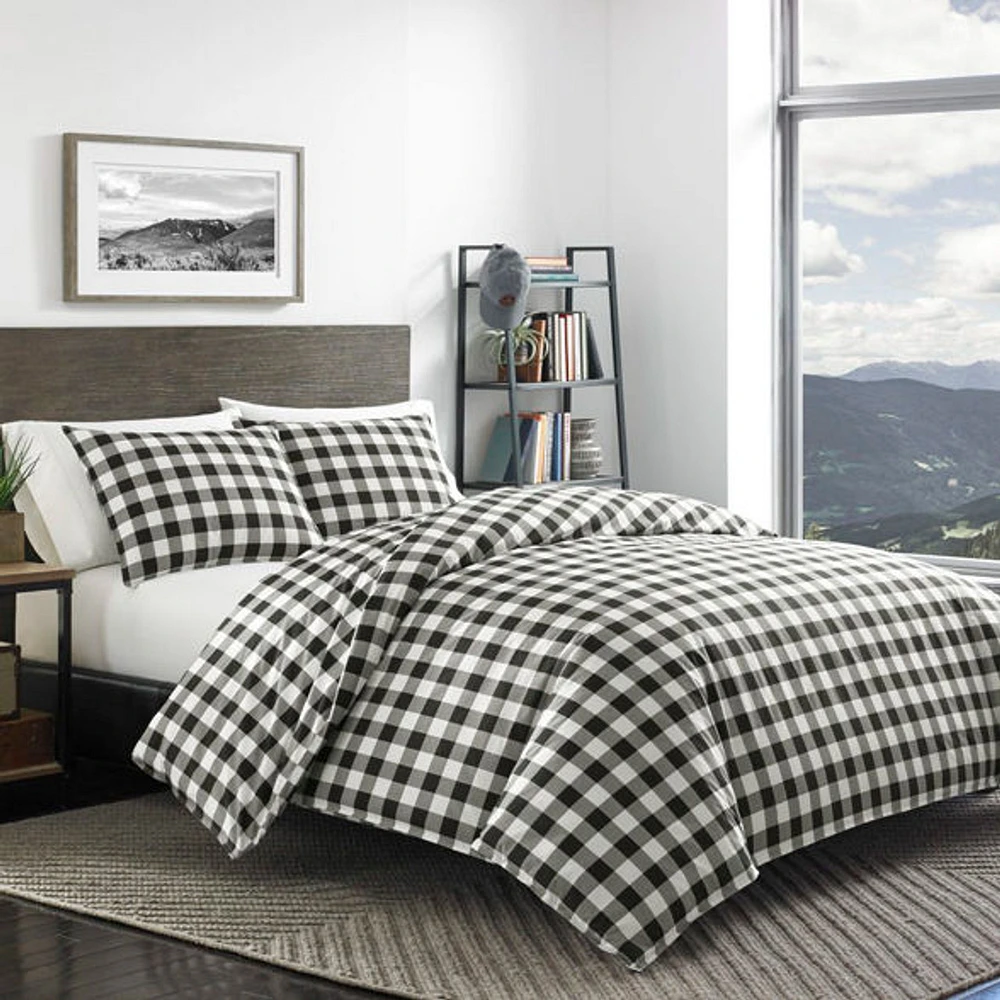 Eddie Bauer Mountain Plaid Duvet Cover Set