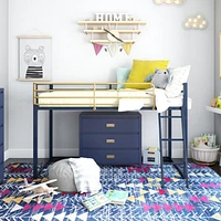 Little Seeds Monarch Hill Haven Metal Junior Loft Bed