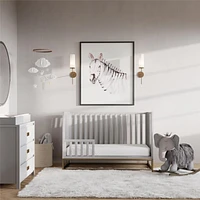 Little Seeds Haven 3-in-1 Metal Base Crib