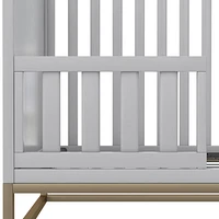 Little Seeds Haven 3-in-1 Metal Base Crib