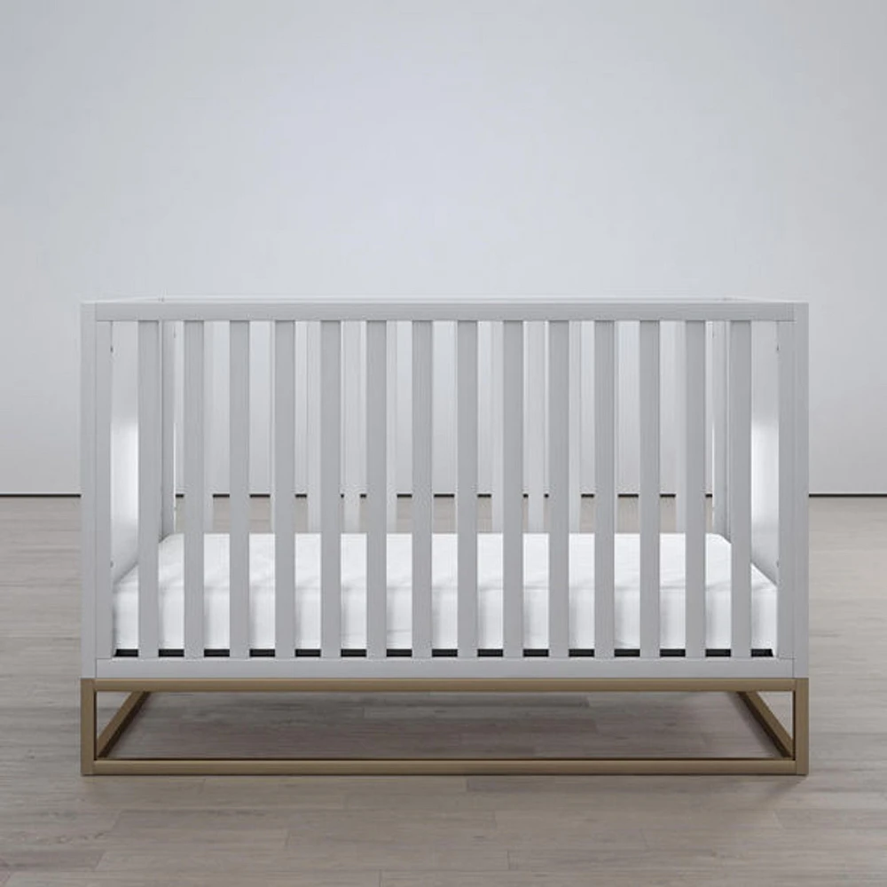 Little Seeds Haven 3-in-1 Metal Base Crib