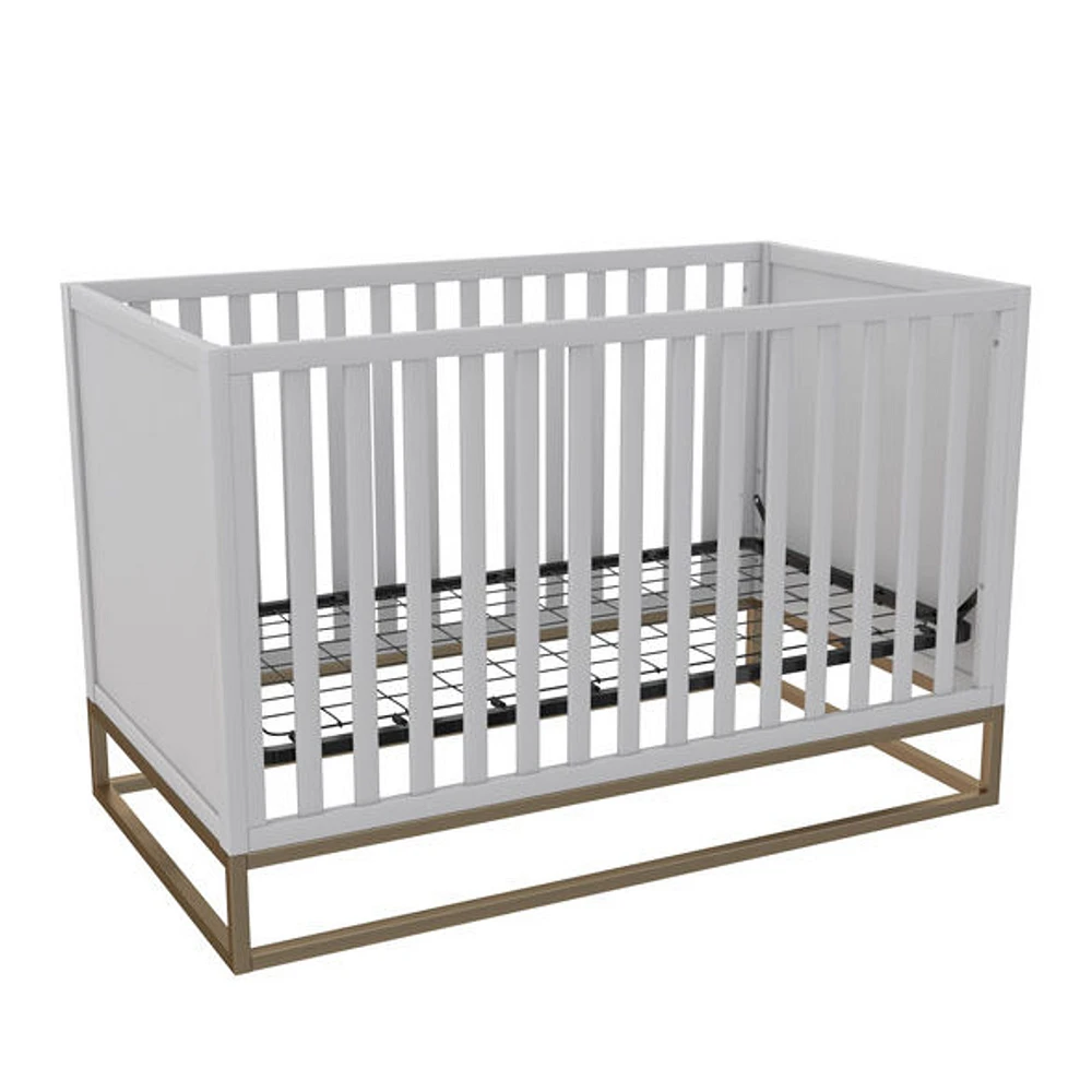 Little Seeds Haven 3-in-1 Metal Base Crib