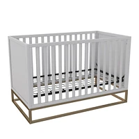 Little Seeds Haven 3-in-1 Metal Base Crib