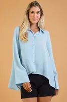 GLAM BLOUSE L/S SKY218127