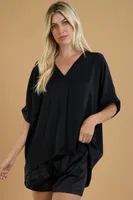 GLAM BLOUSE S/S BLK218234