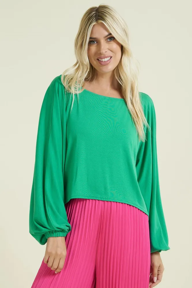 GLAM BLOUSE L/S GREEN218239