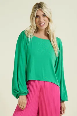 GLAM BLOUSE L/S GREEN218239