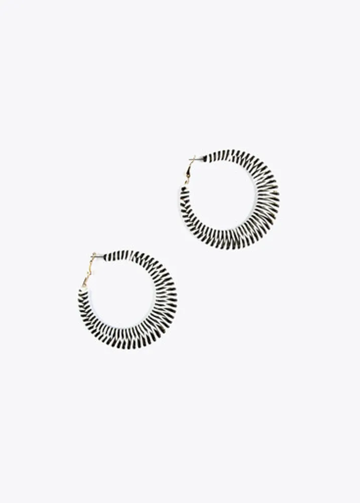 L.C.D.MUNT HOOP EARRINGS BK218733