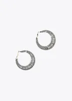 L.C.D.MUNT HOOP EARRINGS BK218733