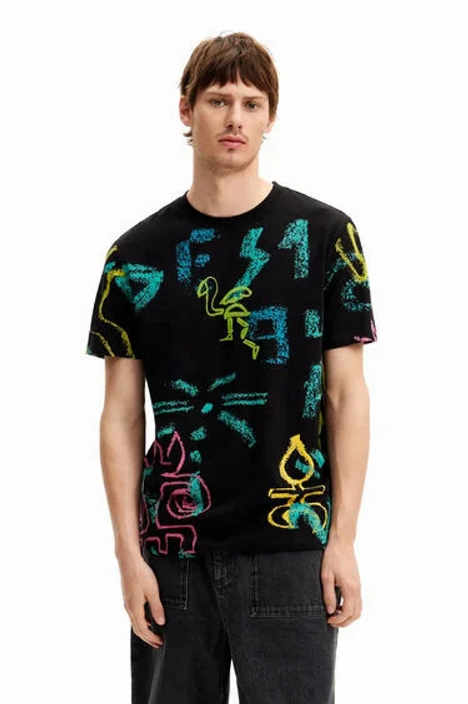 DESIGUAL T-SHIRT S/S BLK225571