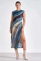 ELAN MIDI DRESS BL OS225959