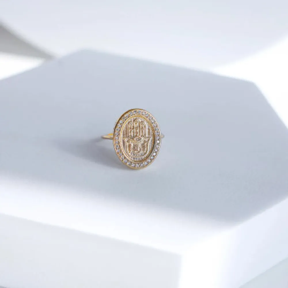 M16 HAMSA DMND RING219596