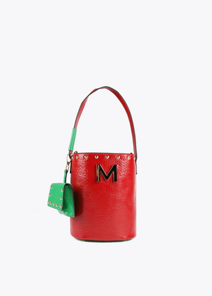 LOLA BUCKET BAG RED/GR226152