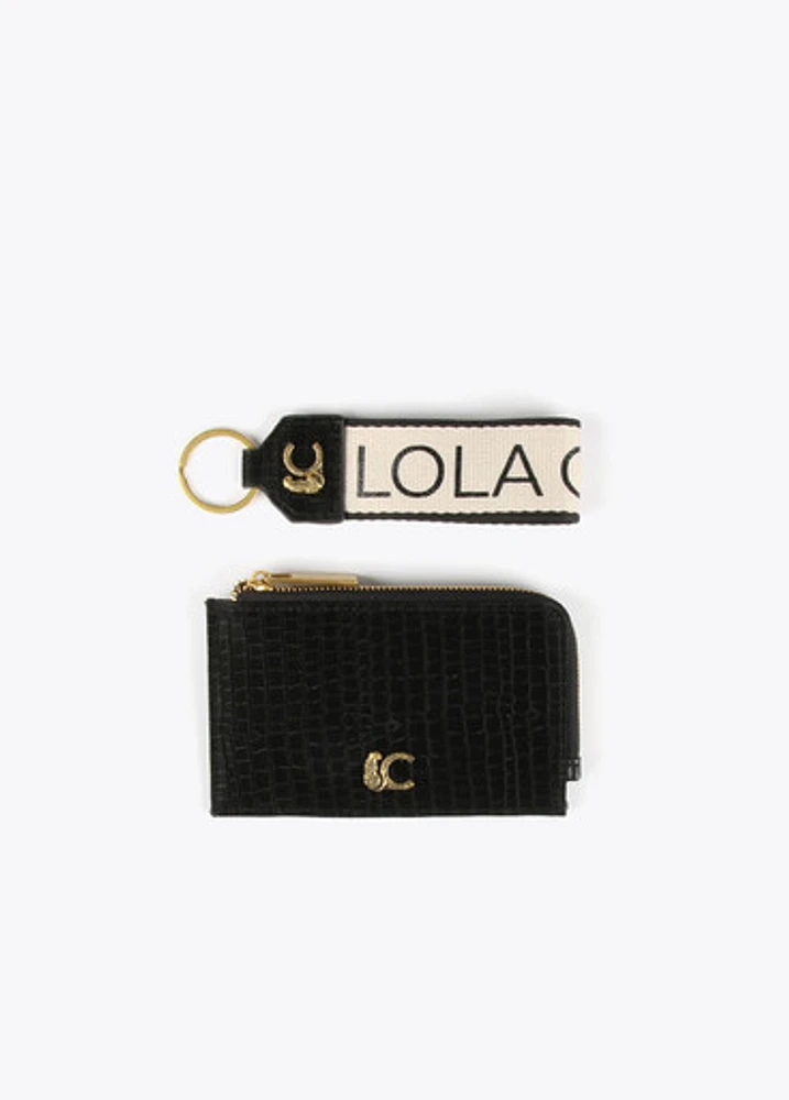 LOLA CARD H PURSE KEY SET BK226181