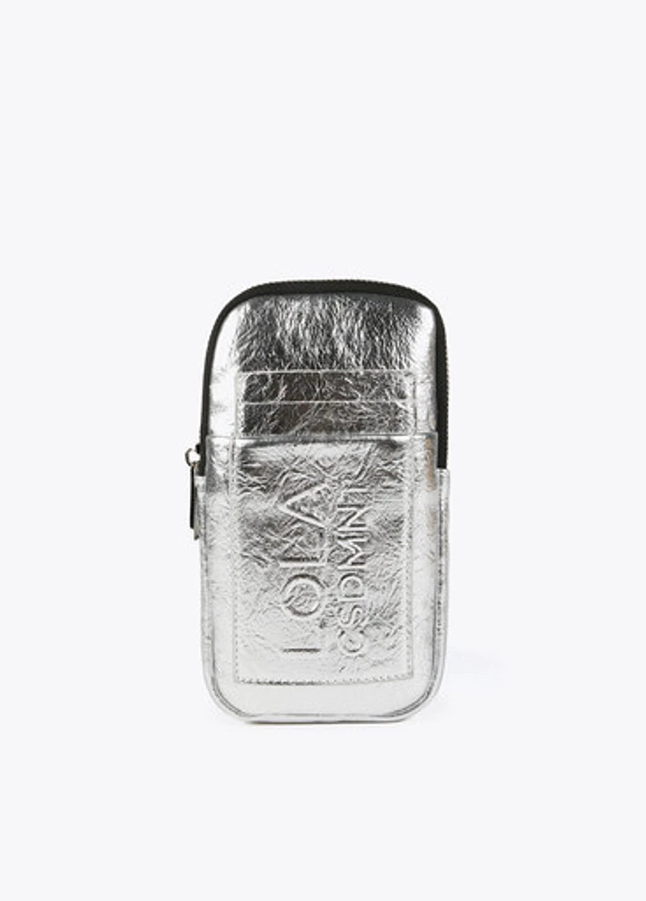 LOLA M.MOBILE PHONE BAG SILVER226184