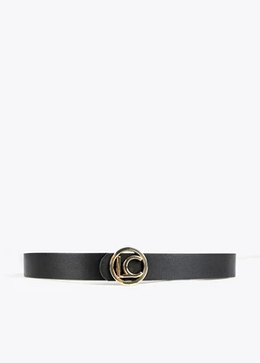 LOLA PACK 2 BUCKLE BELT BK/MET226218