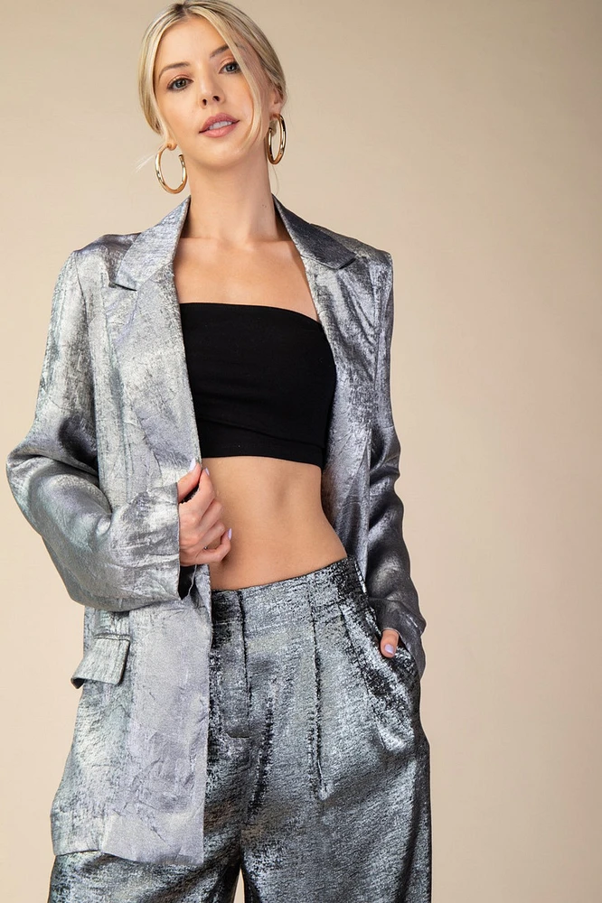 GLAM BLAZER SILVER226522