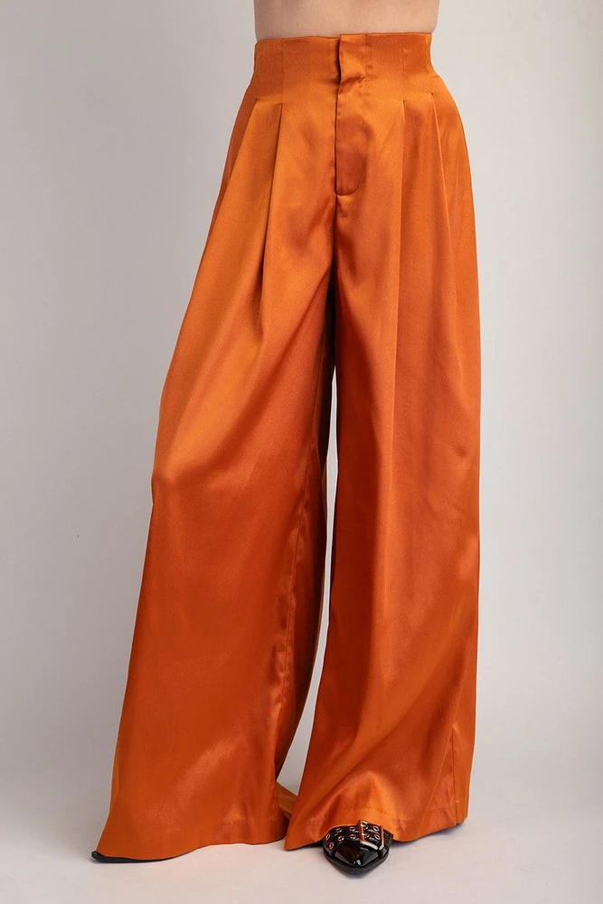 GLAM H.WAIST PANTS RUST226528