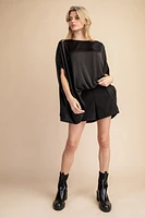 GLAM OVERSIZE TOP BLK226538