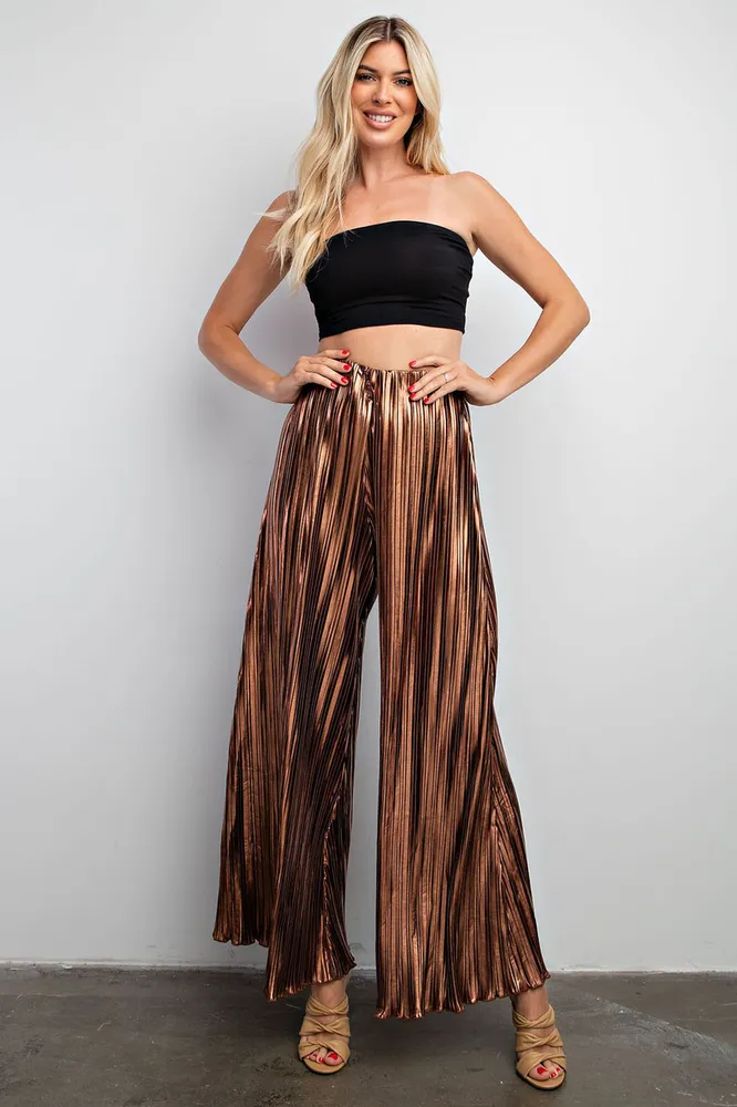 GLAM WIDE PANTS BRZ221945