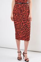 DO+BE SKIRT RED LEOP203468