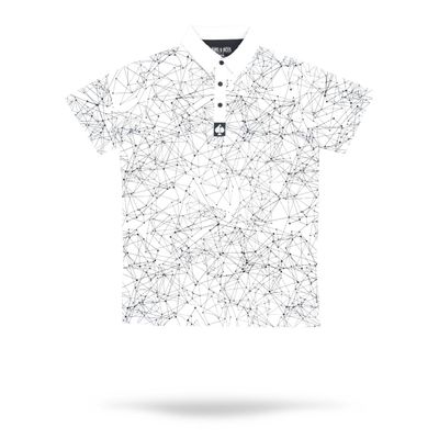 P&ACES POLO WH GEOMETRIC211032