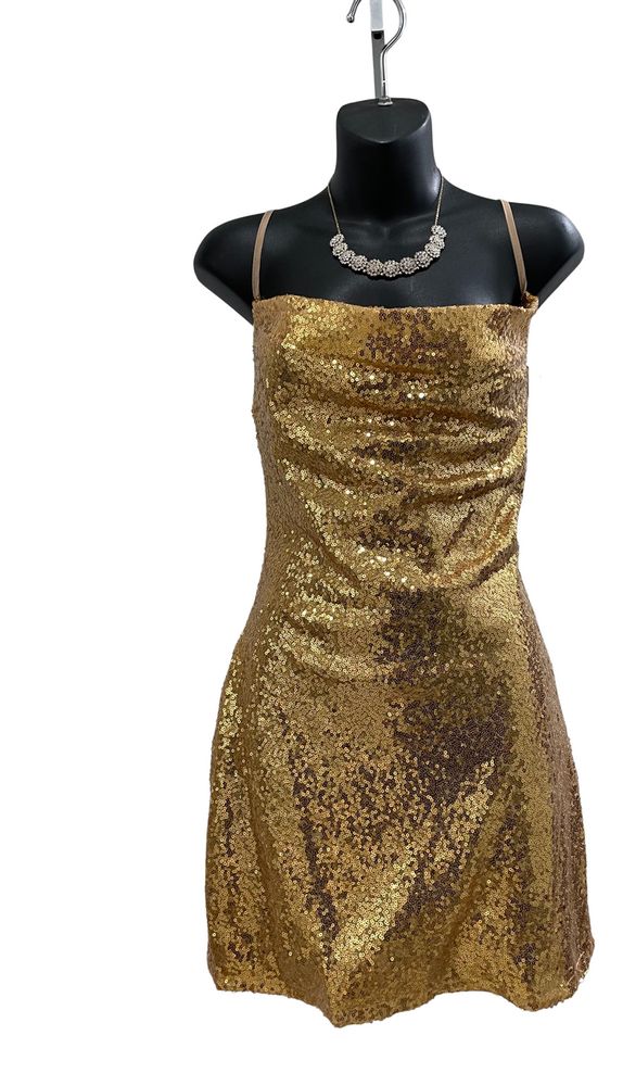 GLAM DRESS  GOLD212107