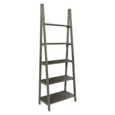 Hillsboro Ladder Bookcase in Gray Washed Finish