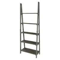 Hillsboro Ladder Bookcase in Gray Washed Finish