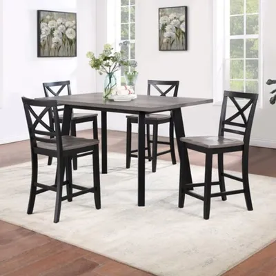 Webster 5-Pc Table & 4 Chairs Dining Set