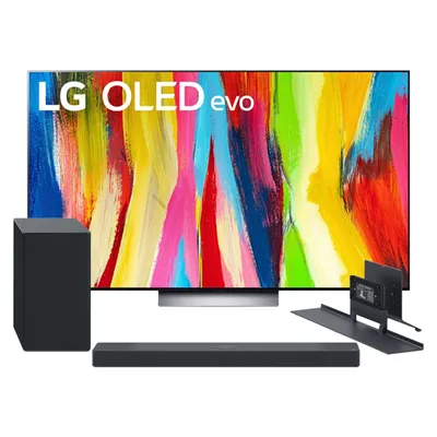 LG 55” C2 OLED evo TV Bundle - OLED55C2SC9SBUNDLE