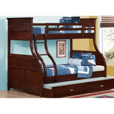 Skylar Twin Over Full Bunk Bed - Cherry (SKYTWOVFLCHBB)