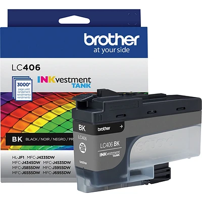 Brother LC406BKS INKvestment Tank Standard-yield Ink, Black