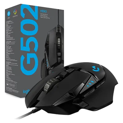 Logitech - G502 HERO Wired Optical Gaming Mouse with RGB Lighting - 910005469