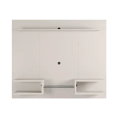 Plaza 64.25” Floating Entertainment Center in Off White