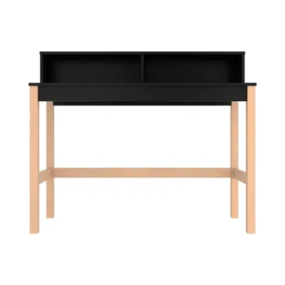 Bowery Desk in Black and Oak