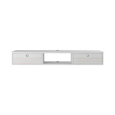 Liberty 62.99” Floating Desk in White