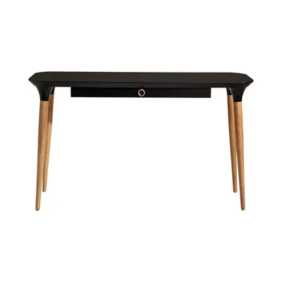 HomeDock  Desk in Black and Cinnamon